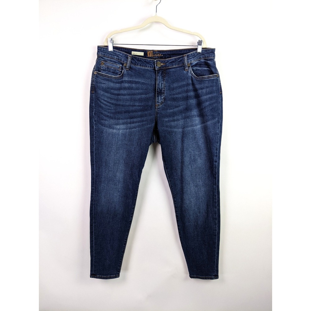 KUT from the Kloth Womens Sienna Skinny Denim Blue Jeans Plus Size 16W